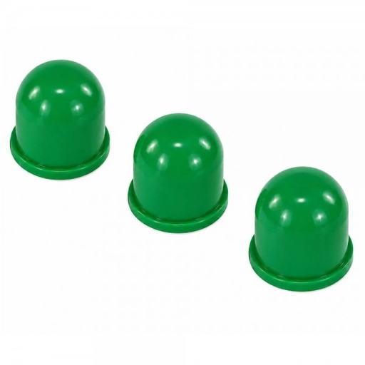 [550-01G] 14mm Globe Assembly Bulb Covers - Green 3 Pack