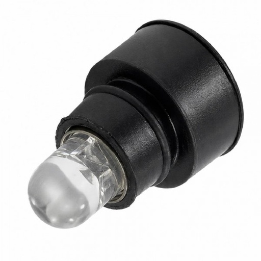 [550-13] Replacement 12V 7mm White LED Globe Assembly - 2" Electrical Gauges