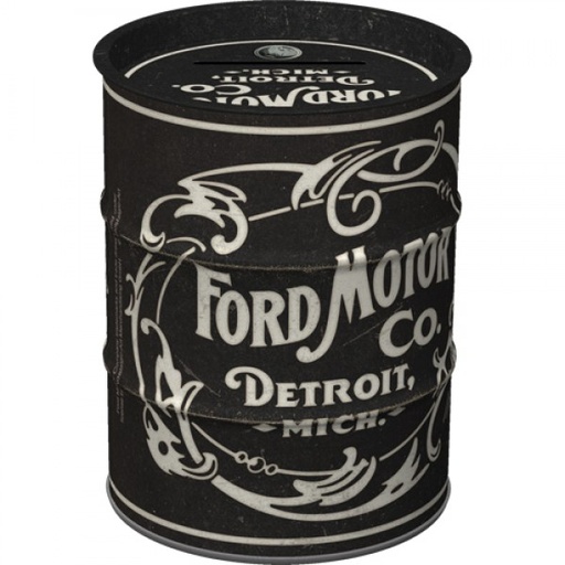 [NA31518] Money Box Oil Can - Ford Motor Vintage Logo