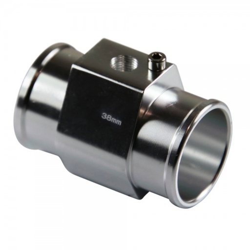 [44414] Radiator Hose Water Temperature Sensor Adaptor - 38mm Silver Finish