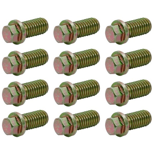 [4670] Extractor/Header Bolts 3/8"-16 x 3/4" Long set of 12 Gold Finish