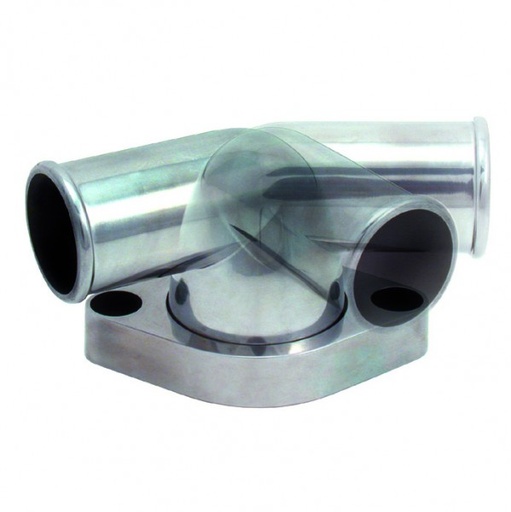 [4933] Water Neck Chevrolet Small Big Block 90 Degree Polished Alloy Swivel 360 Degree