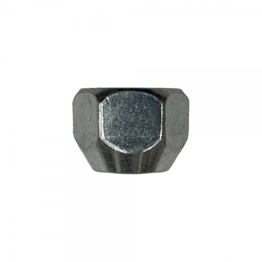 [55-002] Single Tapered Zinc Plated Wheel Nut (Open Ended) " 12mm x 1.25 Thread, 21mm Hex