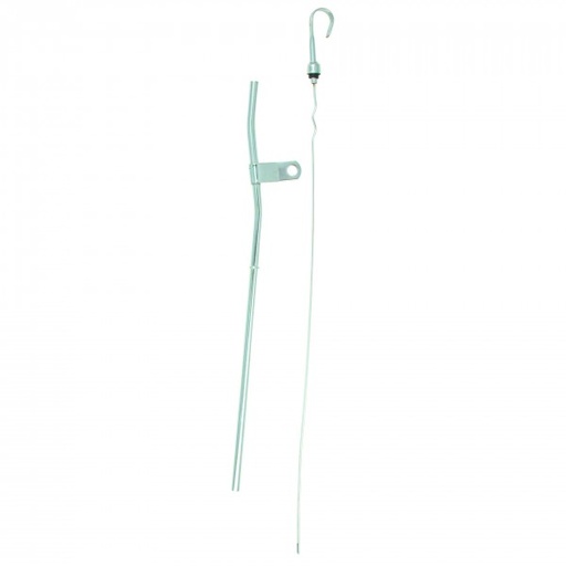 [5725] Engine Dipstick Tube Ford V8 Cleveland 302-351-400 Chrome Finish