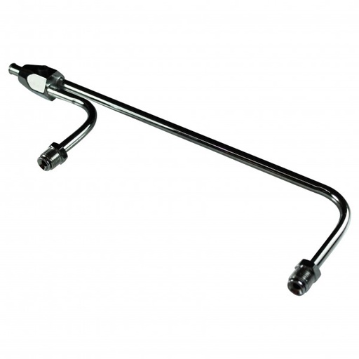 [5952] Fuel Rail Line Chrome Holley Double Pumper 9-5/16" Centres