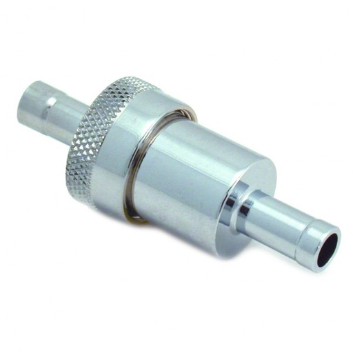 [66-070] Fuel Filter Chrome with Bronze Element suit 5/16" hose