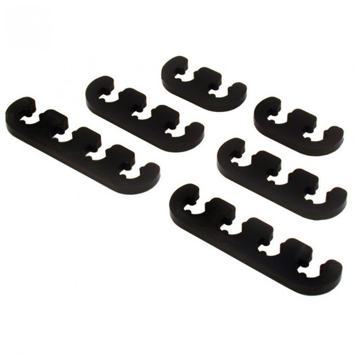 [66-196] Spark Plug Ignition Lead Wire Dividers V8 Black set suit 7-9mm Leads Heavy Duty