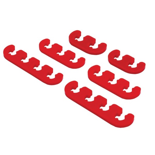 [66-197] Spark Plug Ignition Lead Wire Dividers V8 Red suit 7-9mm Leads. Heavy Duty