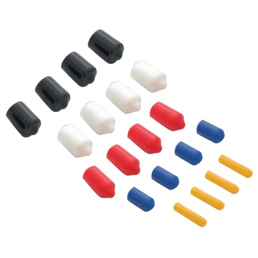 [66-230] Carburettor Vacuum Line Cap Block Off Assortment Kit 5 Colours 20 pieces