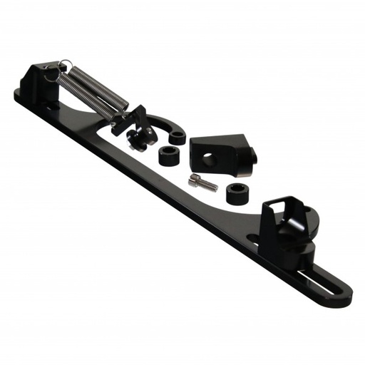 [69-201] Throttle Cable Bracket Holley 4150/4160 Billet Aluminium Black