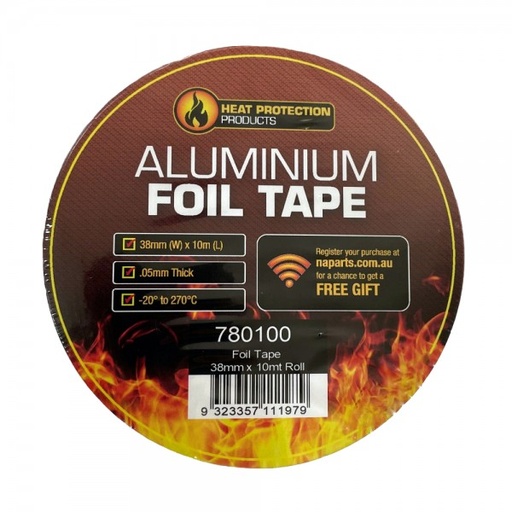 [780100] Aluminium Foil Tape 38mm x 10M Roll - Silver