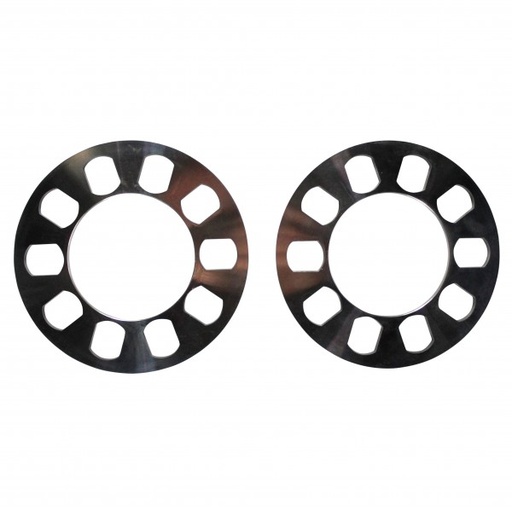[8081] Wheel Spacer Billet Machined 5 Hole-Pair. 5mm thick, 163mm OD, 90mm ID