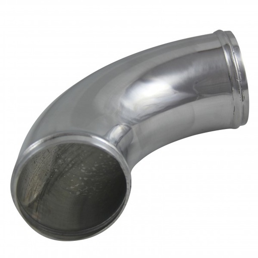 [8657] Intake Pipe Intercooler 3"(76mm) OD 90 Degree Polished Alloy Pipe 9.5"(240mm)