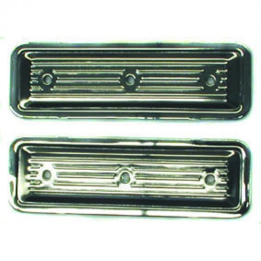 [9342] Side Plates Chrome Steel Holden 6 149 161 173 179 186 202 Red Blue Black Engine