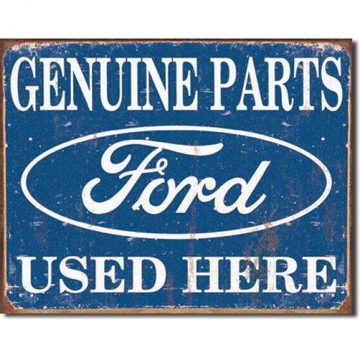 [MSI1422] Genuine Ford Parts Metal Sign Reproduction 41cm x 32cm