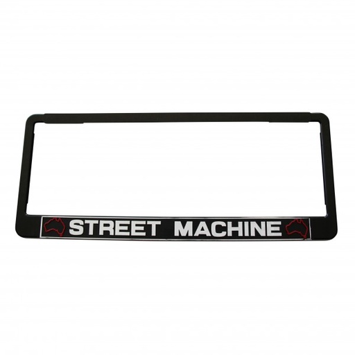 [NP1] SINGLE Street Machine Polymer Number Plate Frame. Suits  a 6 Digit Number Plate