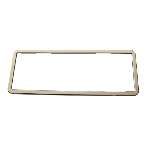 [NP12] SINGLE Chrome Polymer Number Plate Frame. Suits a 6 Digit Number Plate