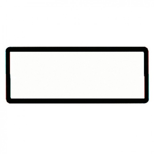 [NP9] SINGLE Black Polymer Number Plate Frame. Suits a 6 Digit Number Plate