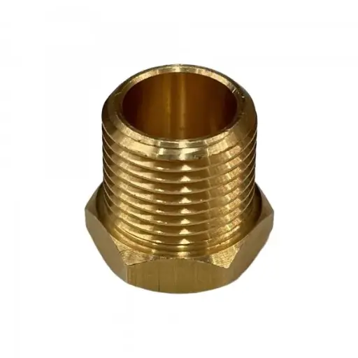 [TBR1838] Brass Temp Bush Reducer 1/8" 8.4mm Female NPT to 3/8" 17mm Male NPT 