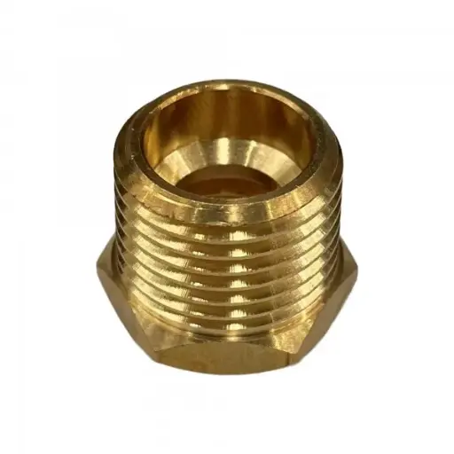 [TBRH] Brass Temp Bush Reducer 5/8" 15.8mm Female UNF to 1/2" 21.1mm Male NPT Holden