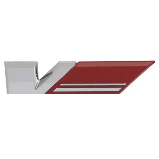 [92189635] Badge "V" With Red Flag Bootlid VE Sedan