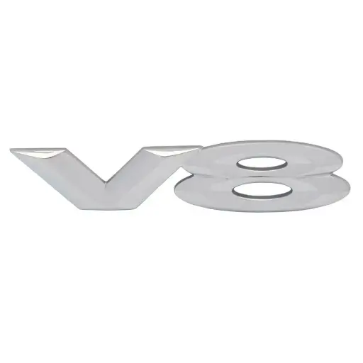 [92084153] Badge "V8" Front Fender Chrome VY VZ WK WL