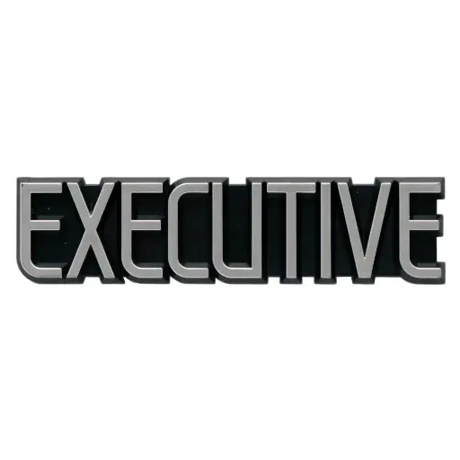 [92032318] Holden VK VL Commodore "EXECUTIVE" Badge Boot Lid or Tailgate Emblem