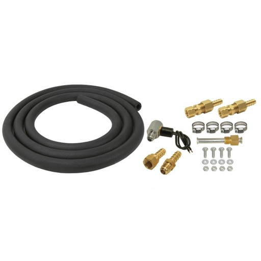 [13022] Derale Remote Transmission Cooler Mount Kit for 3/8" ID Lines + Thermostat