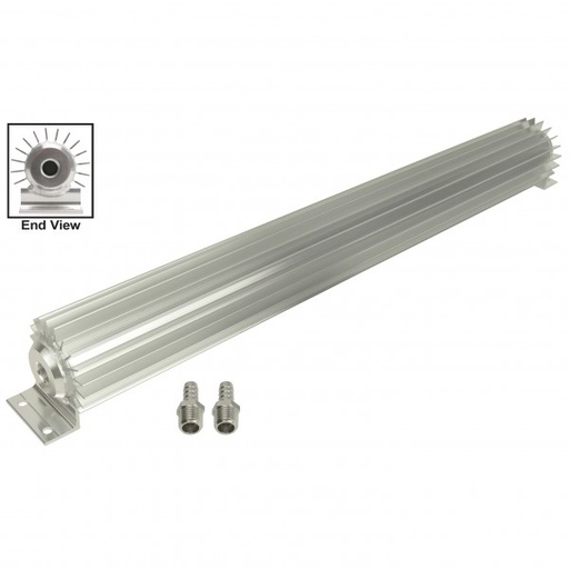 [13257] Aluminium Heat Sink Fluid Cooler 25-1/4" x 3". 3/8" Npt Inlet Derale (Old)