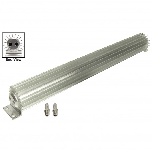 [13267] Aluminium Heat Sink Fluid Cooler 25-1/4" x 3". 1/4" Npt Inlet Derale (Old)