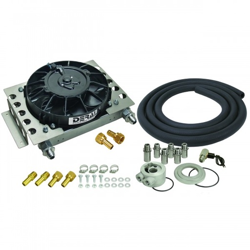[15450] Derale Atomic-Cool Engine Oil 16 Row Cooler Kit 12-3/4"x9-3/8"x4-5/16"