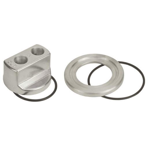 [15705] Derale Engine Oil Filter Spin On Adaptor By Pass Thread 13/16-16 Holden