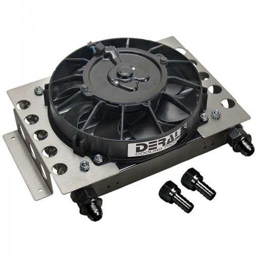 [15850] Derale Atomic Cooler Plate & Fin 15 Row 12-3/4"x9-3/8"x4-5/16" -8AN