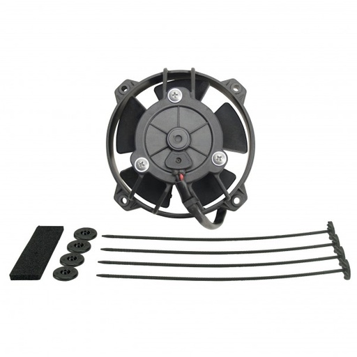 [16104] Derale 4" High Output Puller Paddle Fan 125Cfm IP68 Waterproof/Dustproof