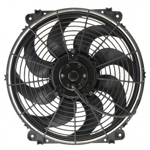 [16624] Derale 14" Tornado Electric Reversible Puller Fan with Mount Kit 1350Cfm