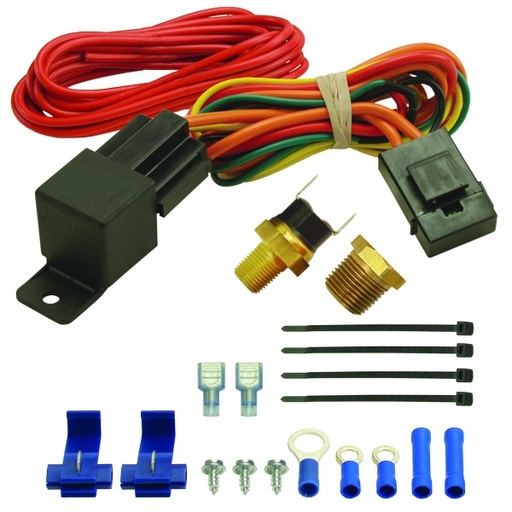 [16720] Derale Thread In Fan Switch kit 180 Degree 25Amp Max Capacity