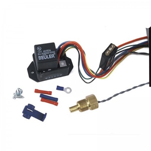 [16749] Derale Adjustable Electric Dual Fan Controller Thermostat 150-240F 25amp