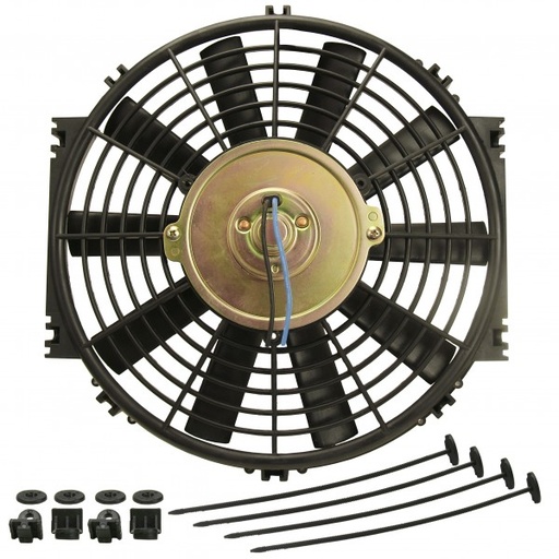 [16910] Derale 10" Straight Blade Reversible 625Cfm Electric Fan with Mount Kit