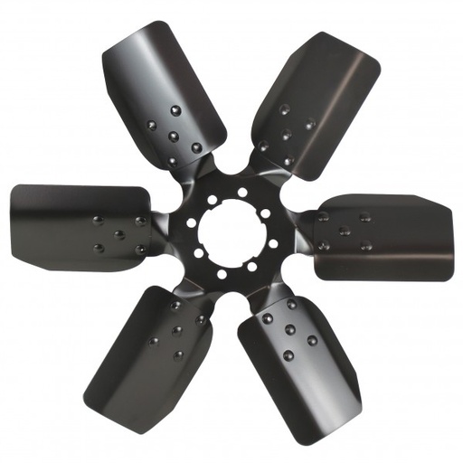 [17117] Derale Standard Rotation Fan Clutch Fan Black 17 Inch 8 Hole Centre Hub