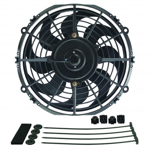 [18910] Derale Dyno-Cool 10" Curved Blade Electric Puller (Reversible) Fan 590cfm