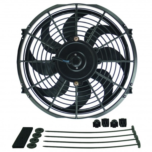 [18912] Derale Dyno-Cool 12" Curved Blade Electric Puller (Reversible) Fan 810cfm