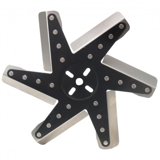 [19113] Derale High Performance Flex Fan 13 Inch Stainless Blade Black Hub