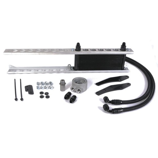 [20542] Direct Fit 2011-2014 Ford Mustang GT 5.0 16 Row Engine Oil Cooler Kit Lhd