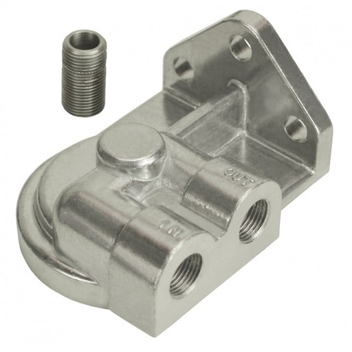 [25751] Single Right Port Remote Filler Mount 3/8"Npt ports, 3/4-16 Thread Derale