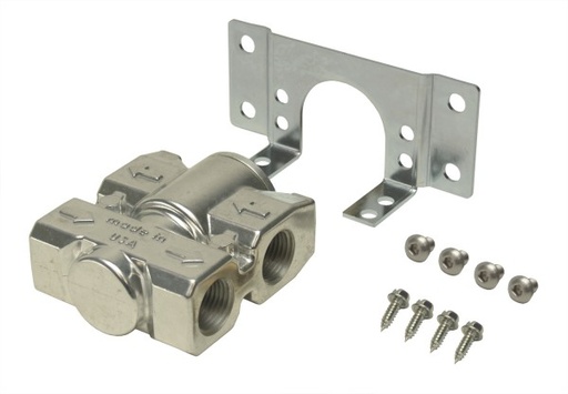 [25791] Derale Billet Aluminium Fluid Control Thermostat 3/8" NPT Ports & Bracket