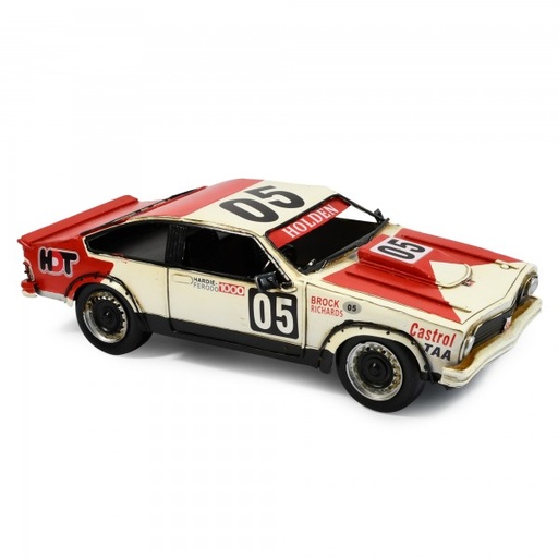 [30707] Automobelia Metal Collectable 1978 Torana Bathurst Car Ornament - Red and Cream