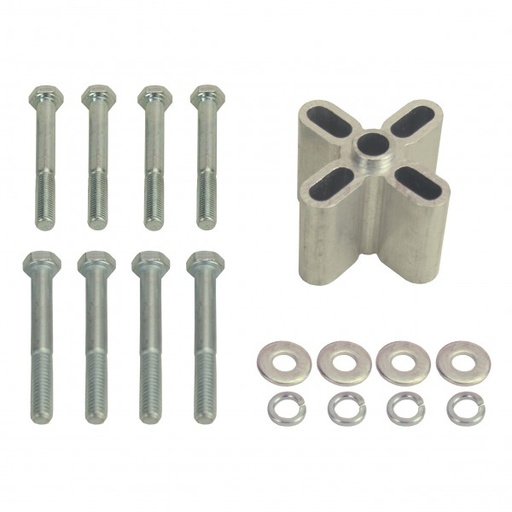 [31518] Engine Fan Spacer 1.75" Thick (Female 5/8" Pilot) Aluminium Kit Derale