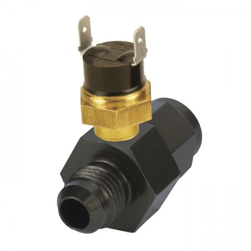 [35025] Derale In-Line Fan Control Thermostat Premium 190 Degree -6AN fittings