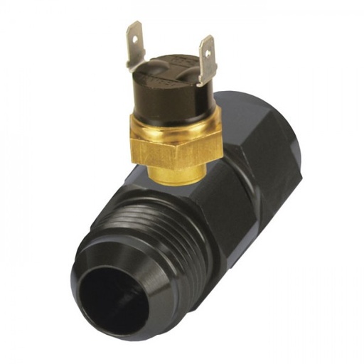 [35027] Derale In-Line Fan Control Thermostat Premium 190 Degree -10AN fittings