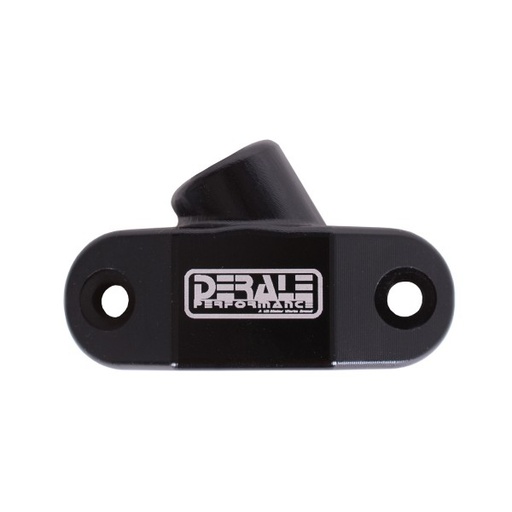 [35601] Billet Black Aluminum LS Engine Oil Cooler Block-off Adapter  Dual 1/8"Npt Ports
